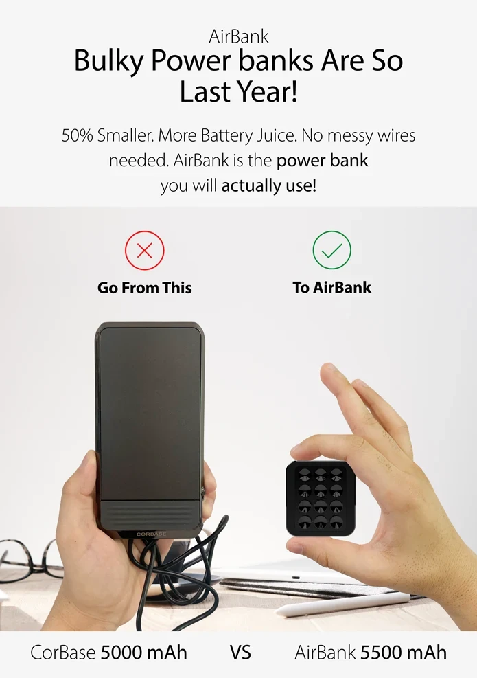 World's Smallest Fast Wireless Power Bank