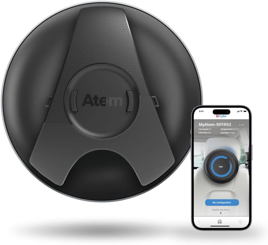 IQAir car air purifier gadget available on Amazon