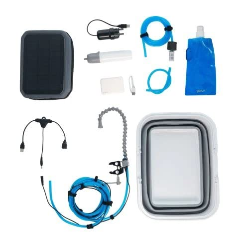 solar powered water purifier for camping and home use