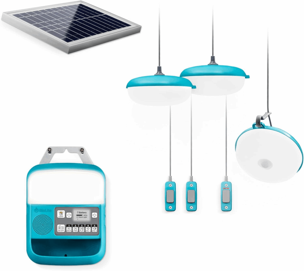 solar energy gadget for home lighting and charging