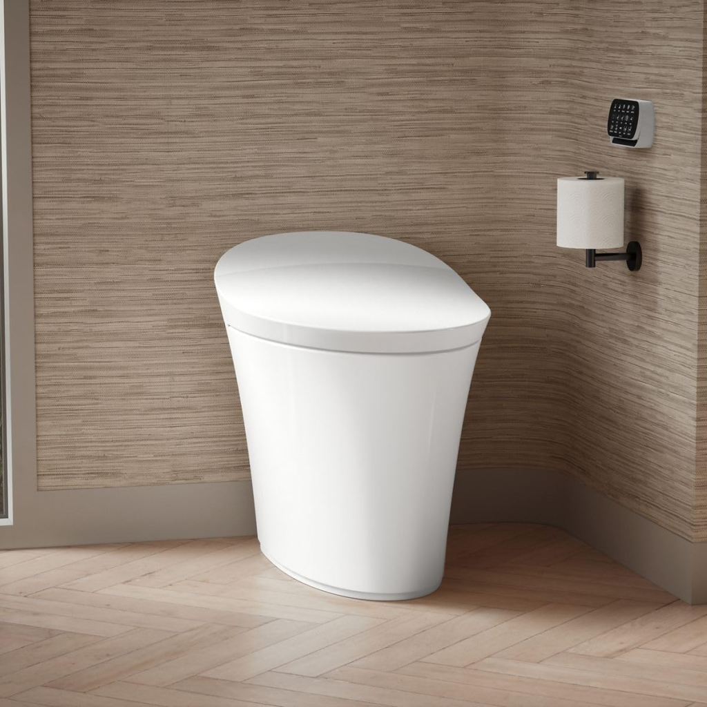 The Kohler Veil smart toilet, an example of one of the top smart bathroom gadgets for a luxury US home
